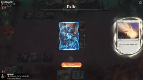 Watch MTG Arena Video Replay - Hashaton, Scarab's Fist by saitama VS Serah Farron by LifeofLaughter - Historic Brawl