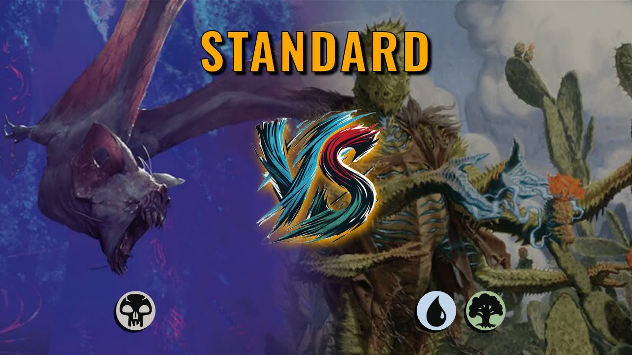Watch MTG Arena Standard Video - Mono Black Aggro by Numbskull VS Simic Aggro by Reward - 62aba3