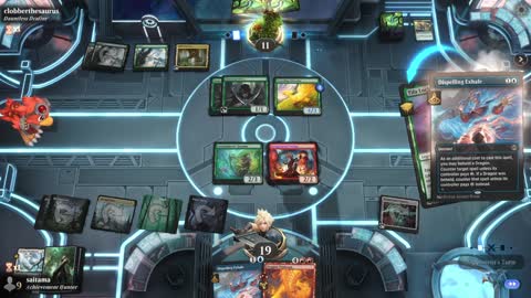 Watch MTG Arena Video Replay - UBRG Control by saitama VS Mono Green Midrange by clobberthesaurus - MWM Alchemy