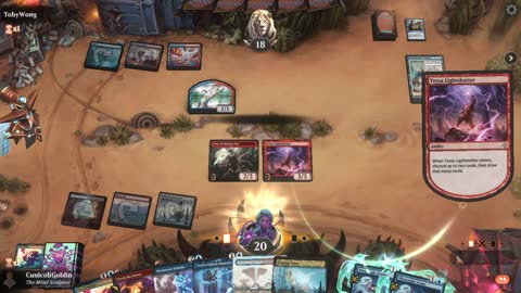 Watch MTG Arena Video Replay - Izzet Midrange by CunicoliGoblin VS Izzet Control by TobyWong - Standard Event
