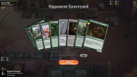 Watch MTG Arena Video Replay - The Ancient One by Warped Concept VS Tifa Lockhart by masterfully - Historic Brawl