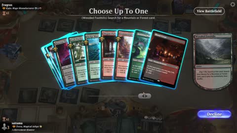 Watch MTG Arena Video Replay - Terra, Magical Adept by saitama VS Inalla, Archmage Ritualist by Fragrax - Historic Brawl