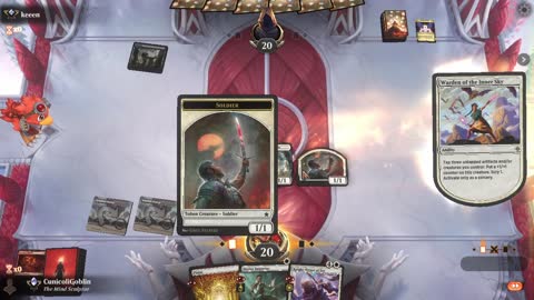 Watch MTG Arena Video Replay - Boros Aggro by CunicoliGoblin VS Mono Black Aggro by keeen - Standard Ranked