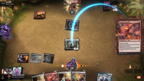 Watch MTG Arena Video Replay - Mardu Aggro by CunicoliGoblin VS Mono Red Midrange by lucaslo - Traditional Historic Ranked