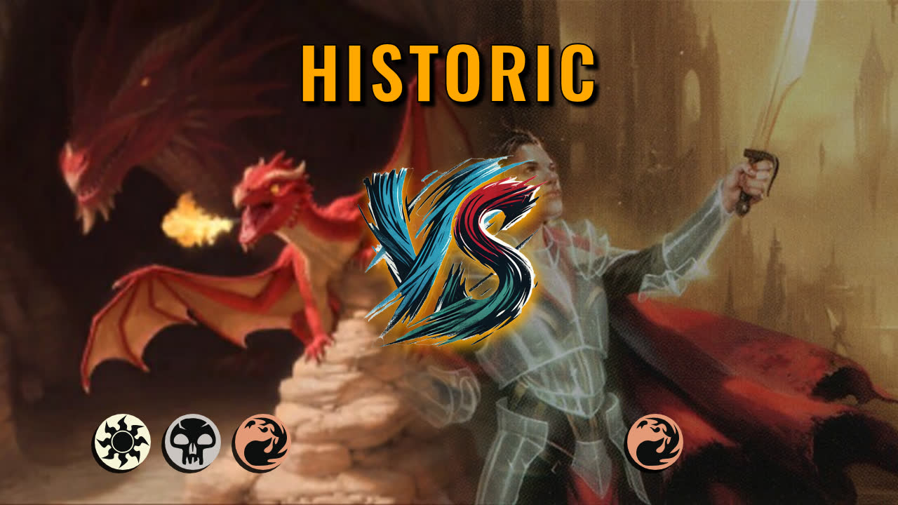 Watch MTG Arena Historic Video - Mardu Aggro by CunicoliGoblin VS Mono Red Midrange by lucaslo - 76562e