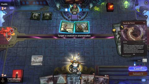 Watch MTG Arena Video Replay - Izzet Midrange by CunicoliGoblin VS Mono Green Aggro by Wuskle - Standard Event