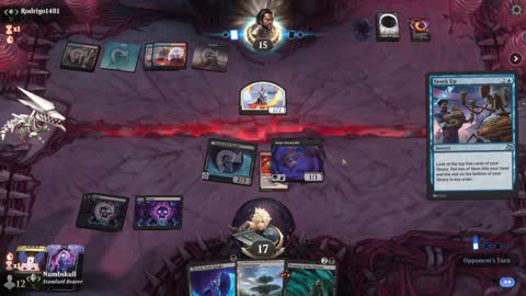 Watch MTG Arena Video Replay - Mono Black Aggro by Numbskull VS Izzet Control by Rodrigo1481 - Traditional Standard Ranked