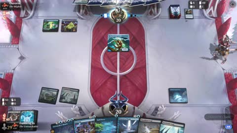 Watch MTG Arena Video Replay - Azorius Midrange by DamienF16 VS Simic Midrange by Oseoros - Traditional Standard Ranked