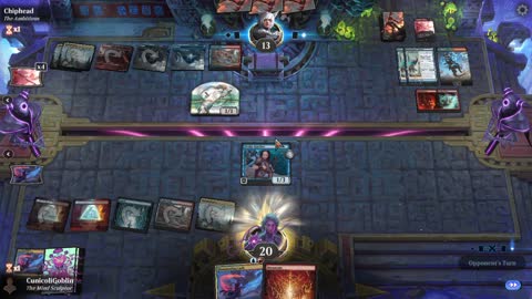 Watch MTG Arena Video Replay - Izzet Aggro by CunicoliGoblin VS Izzet Control by Chiphead - Alchemy Play