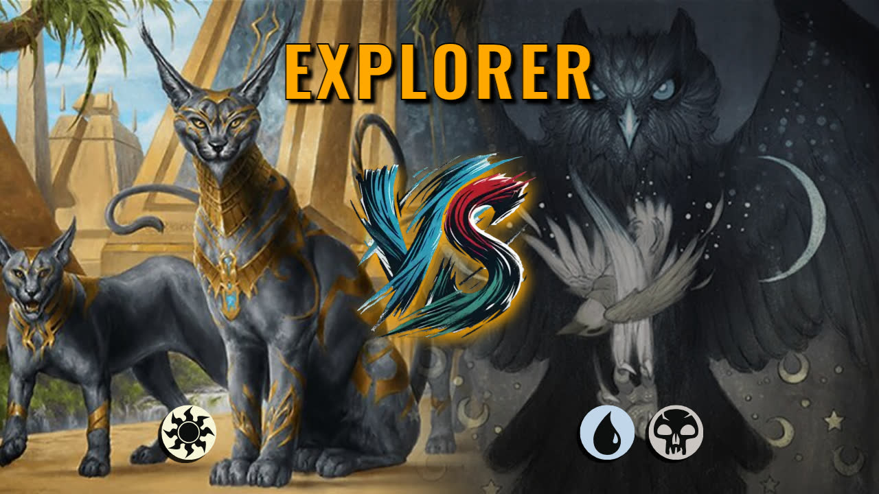 Watch MTG Arena Explorer Video - Mono White Aggro by Khat VS Dimir Control by JellyCanuck - 270f22