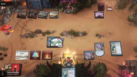 Watch MTG Arena Video Replay - Izzet Control by CunicoliGoblin VS Mardu Midrange by Kesac - Alchemy Event