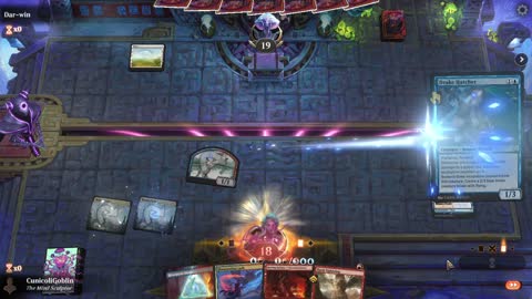 Watch MTG Arena Video Replay - Izzet Midrange by CunicoliGoblin VS Azorius Aggro by Dar-win - Alchemy Play
