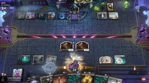 Watch MTG Arena Video Replay - Mono Black Midrange by CunicoliGoblin VS Esper Control by BDTJ - Standard Play