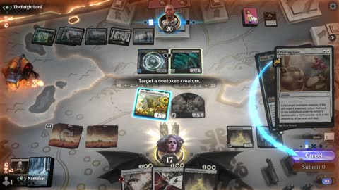 Watch MTG Arena Video Replay - Mono White Midrange by Namakai VS Dimir Midrange by TheBrightLord - Traditional Standard Ranked