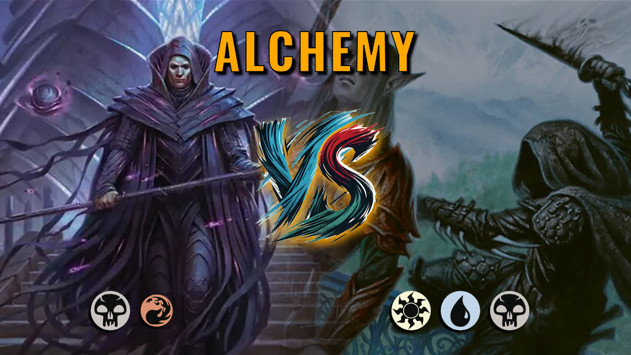 Watch MTG Arena Alchemy Video - Mono Black Aggro by CunicoliGoblin VS Esper Aggro by StepfordSmiler - 404f07