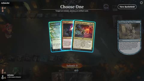 Watch MTG Arena Video Replay - 5 Color Midrange by saitama VS Abzan Midrange by Ashmedai - Traditional Chromatic Cube Draft