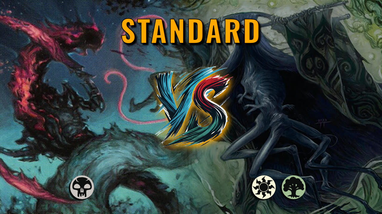 Watch MTG Arena Standard Video - Mono Black Aggro by Numbskull VS Selesnya Midrange by Amorphia - b96ff0