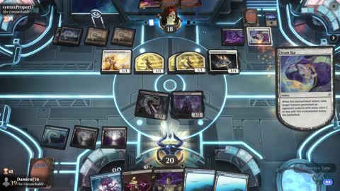 Watch MTG Arena Video Replay - Dimir Midrange by DamienF16 VS Orzhov Midrange by syntaxProper17 - Premier Draft