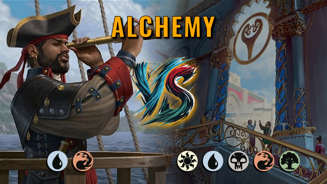 Watch MTG Arena Alchemy Video - Izzet Aggro by CunicoliGoblin VS 5 Color Midrange by denmin - b98f82