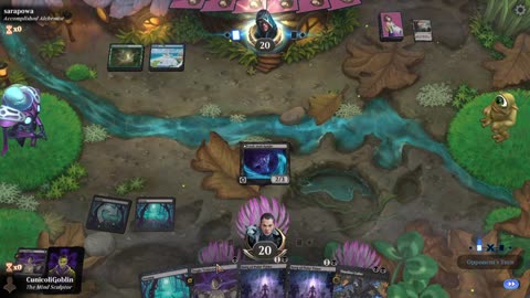 Watch MTG Arena Video Replay - Mono Black Aggro by CunicoliGoblin VS Bant Aggro by sarapowa - Alchemy Play