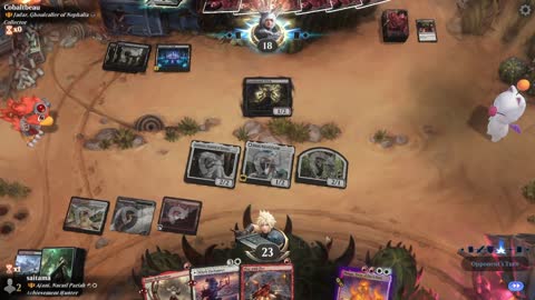 Watch MTG Arena Video Replay - Ajani, Nacatl Pariah by saitama VS Jadar, Ghoulcaller of Nephalia by Cobaltbeau  - Historic Brawl