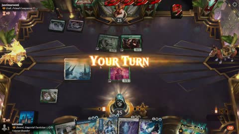 Watch MTG Arena Video Replay - Derevi, Empyrial Tactician by saitama VS Etali, Primal Conqueror // Etali, Primal Sickness by justinarooni - Historic Brawl