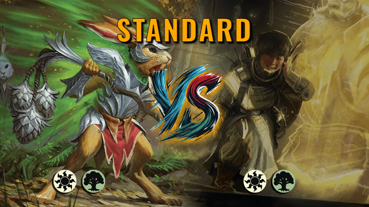 Watch MTG Arena Standard Video - Selesnya Aggro by GBThundaII VS Selesnya Aggro by Diana Darkheart - 8e21d5