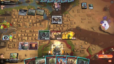 Watch MTG Arena Video Replay - Gruul Aggro by CunicoliGoblin VS Azorius Midrange by Vottoast - Traditional Historic Ranked