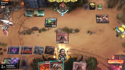 Watch MTG Arena Video Replay - Rakdos Aggro by Numbskull VS Mono Green Aggro by Ramagem - Standard Play