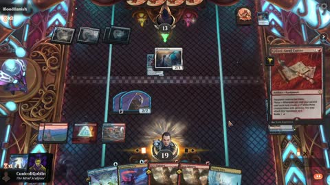 Watch MTG Arena Video Replay - Izzet Control by CunicoliGoblin VS Bant Midrange by BloodBanish - Alchemy Event