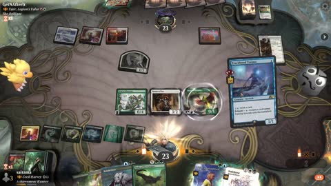 Watch MTG Arena Video Replay - Thrasios, Triton Hero by saitama VS Tajic, Legion's Valor by GetNAfterIt - Historic Brawl