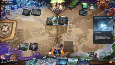 Watch MTG Arena Video Replay - Sultai Control by DamienF16 VS Simic Aggro by SuperToro - Traditional Standard Ranked