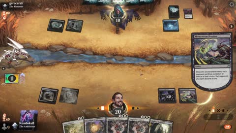 Watch MTG Arena Video Replay - Orzhov Midrange by Numbskull VS UBRG Midrange by gerecaralt - Standard Traditional Ranked