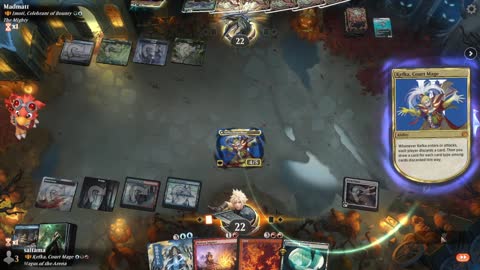 Watch MTG Arena Video Replay - Kefka, Court Mage by saitama VS Imoti, Celebrant of Bounty by Madmatt - Historic Brawl