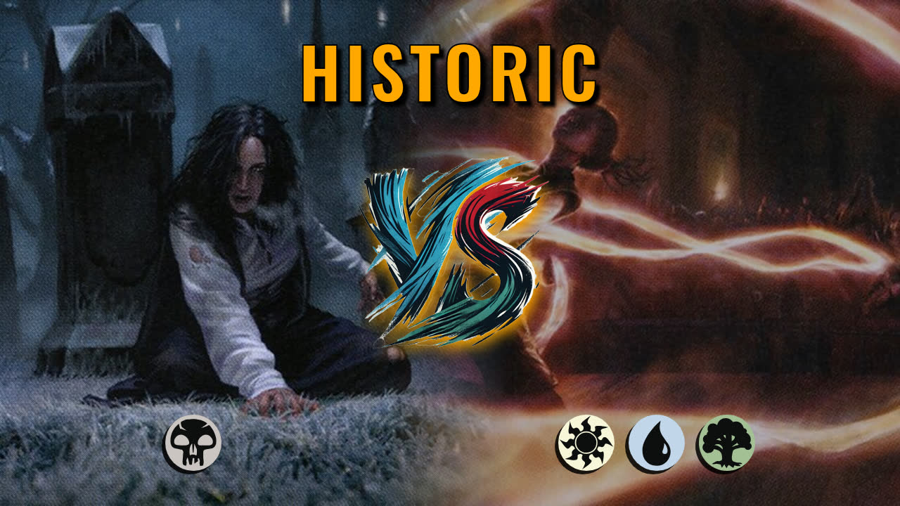 Watch MTG Arena Historic Video - Mono Black Midrange by Numbskull VS Bant Aggro by Haihami - 31e8b3