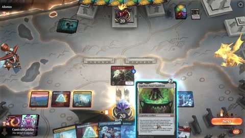 Watch MTG Arena Video Replay - Izzet Midrange by CunicoliGoblin VS Mono Green Aggro by Alonso - Standard Event