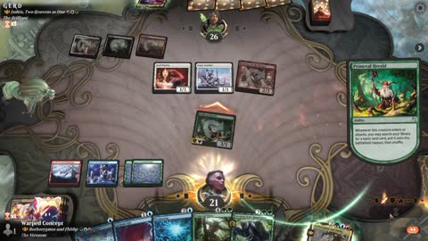 Watch MTG Arena Video Replay - Borborygmos and Fblthp by Warped Concept VS Isshin, Two Heavens as One by G E R D - Historic Brawl