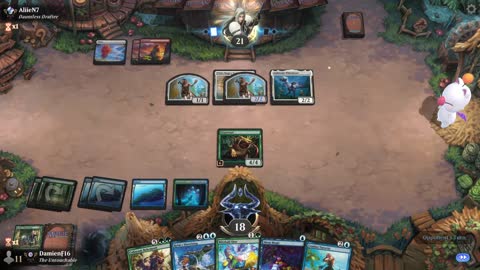 Watch MTG Arena Video Replay - Temur Midrange by DamienF16 VS Boros Aggro by AliieN7 - Premier Draft