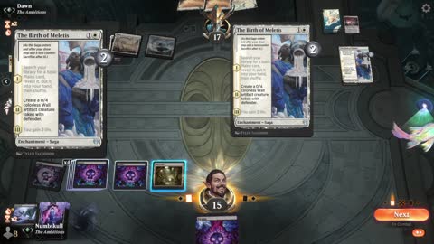 Watch MTG Arena Video Replay - Mono Black Midrange by Numbskull VS Mono White Midrange by Dawn - Explorer Traditional Ranked