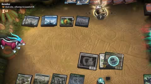 Watch MTG Arena Video Replay - Sythis, Harvest's Hand by saitama VS Malcolm, Alluring Scoundrel by Bendor - Historic Brawl