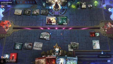 Watch MTG Arena Video Replay - Izzet Midrange by CunicoliGoblin VS Selesnya Aggro by iamthecolerbear - Standard Play