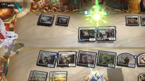 Watch MTG Arena Video Replay - Mono White Aggro by Khat VS Mono White Aggro by md86 - Explorer Ranked
