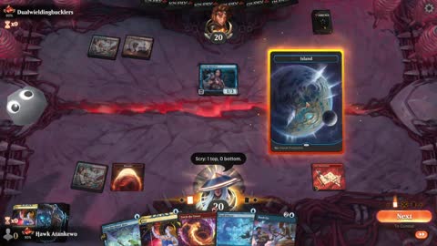 Watch MTG Arena Video Replay - Izzet Midrange by Hawk Atankewo VS Izzet Aggro by Dualwieldingbucklers - Standard Ranked