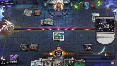 Watch MTG Arena Video Replay - Orzhov Midrange by Numbskull VS Izzet Control by NoJo - Traditional Standard Ranked