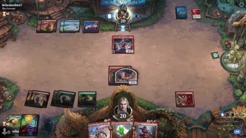 Watch MTG Arena Video Replay - Gruul Midrange by utku VS Izzet Aggro by Behemoth667 - Jump In