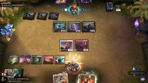 Watch MTG Arena Video Replay - Cloud, Ex-SOLDIER by saitama VS Sephiroth, Fabled SOLDIER by joelsheffler - Historic Brawl