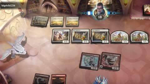 Watch MTG Arena Video Replay - Mono Red Aggro by Khat VS Mono White Aggro by bigrich1234 - Explorer Play