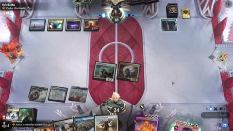 Watch MTG Arena Video Replay - Satya, Aetherflux Genius by saitama VS Rusko, Clockmaker by HelekiMu - Historic Brawl