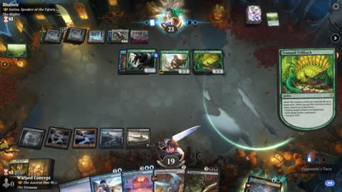 Watch MTG Arena Video Replay - The Ancient One by Warped Concept VS Sutina, Speaker of the Tajuru by Bhalteir - Historic Brawl