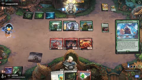 Watch MTG Arena Video Replay - Boros Aggro by saitama VS Mono Green Aggro by orangeowl1381 - Premier Draft